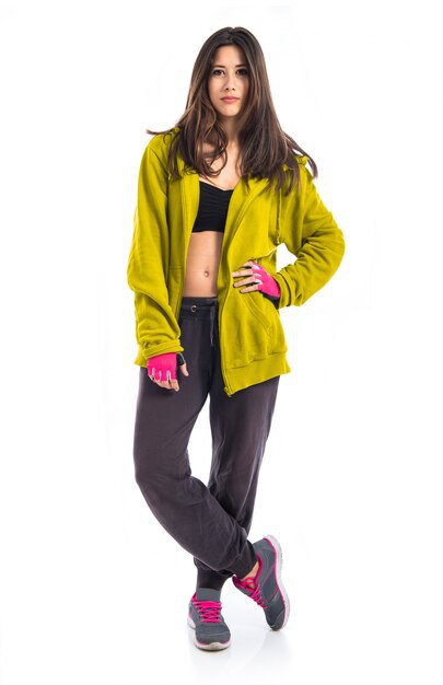Cropped Terry Hoodie